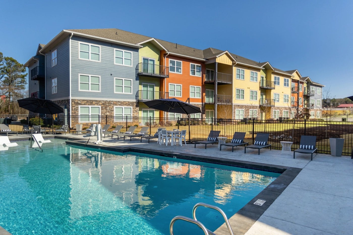 The RISE pool and buildings